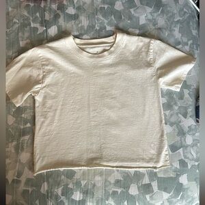 White Cropped T-Shirt